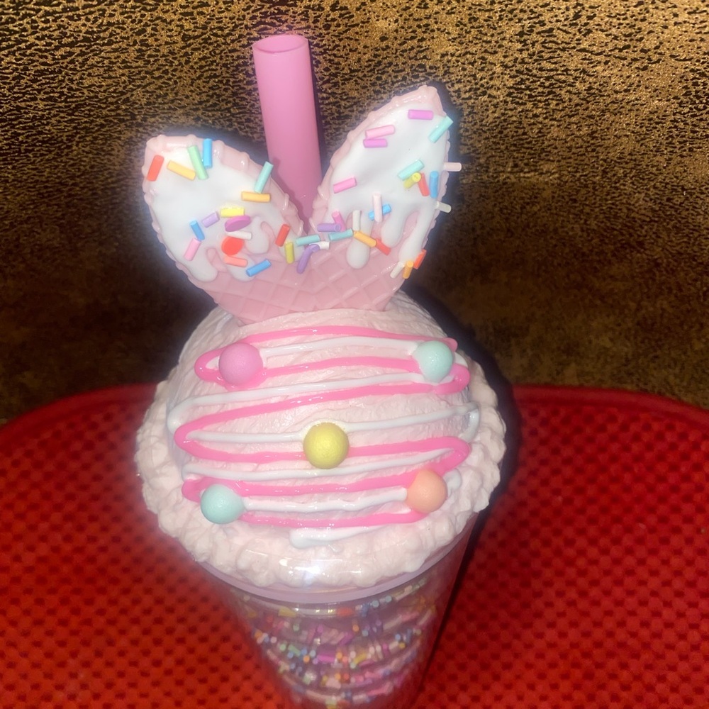 Colorful Sprinkle Bunny Ears Easter Cup